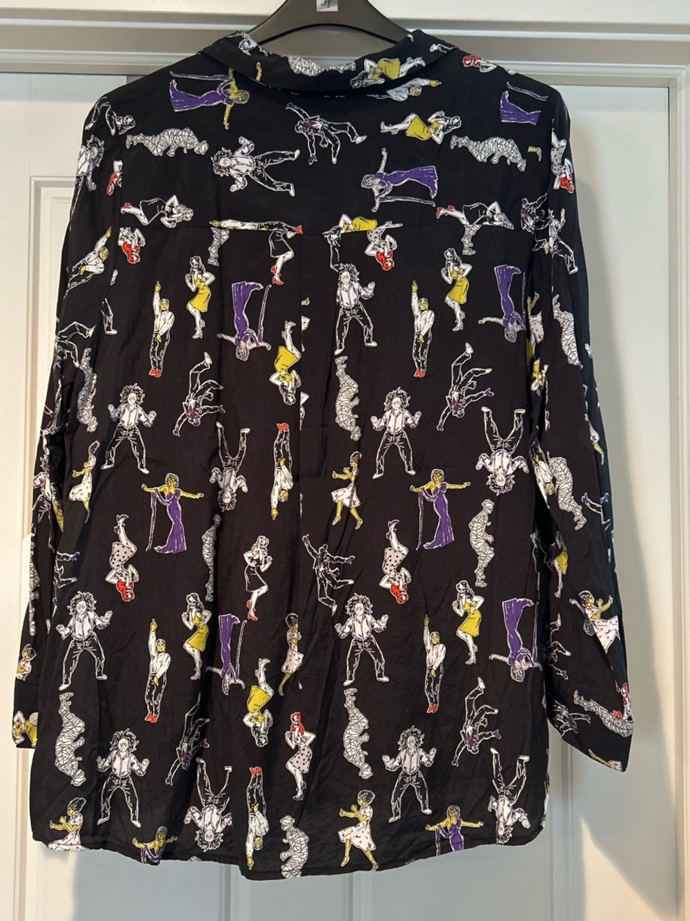 ModCloth Monster Mash Long-Sleeved Blouse